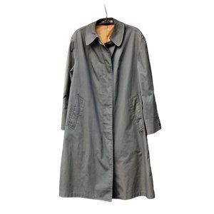 Vintage Women's Misty Harbor Olive Green Trench Coat M 6P